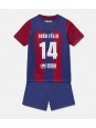 Barcelona Joao Felix #14 Domácí dres pro děti 2023-24 Krátký Rukáv (+ trenýrky)